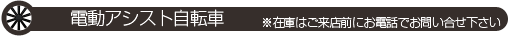 電動アシスト自転車